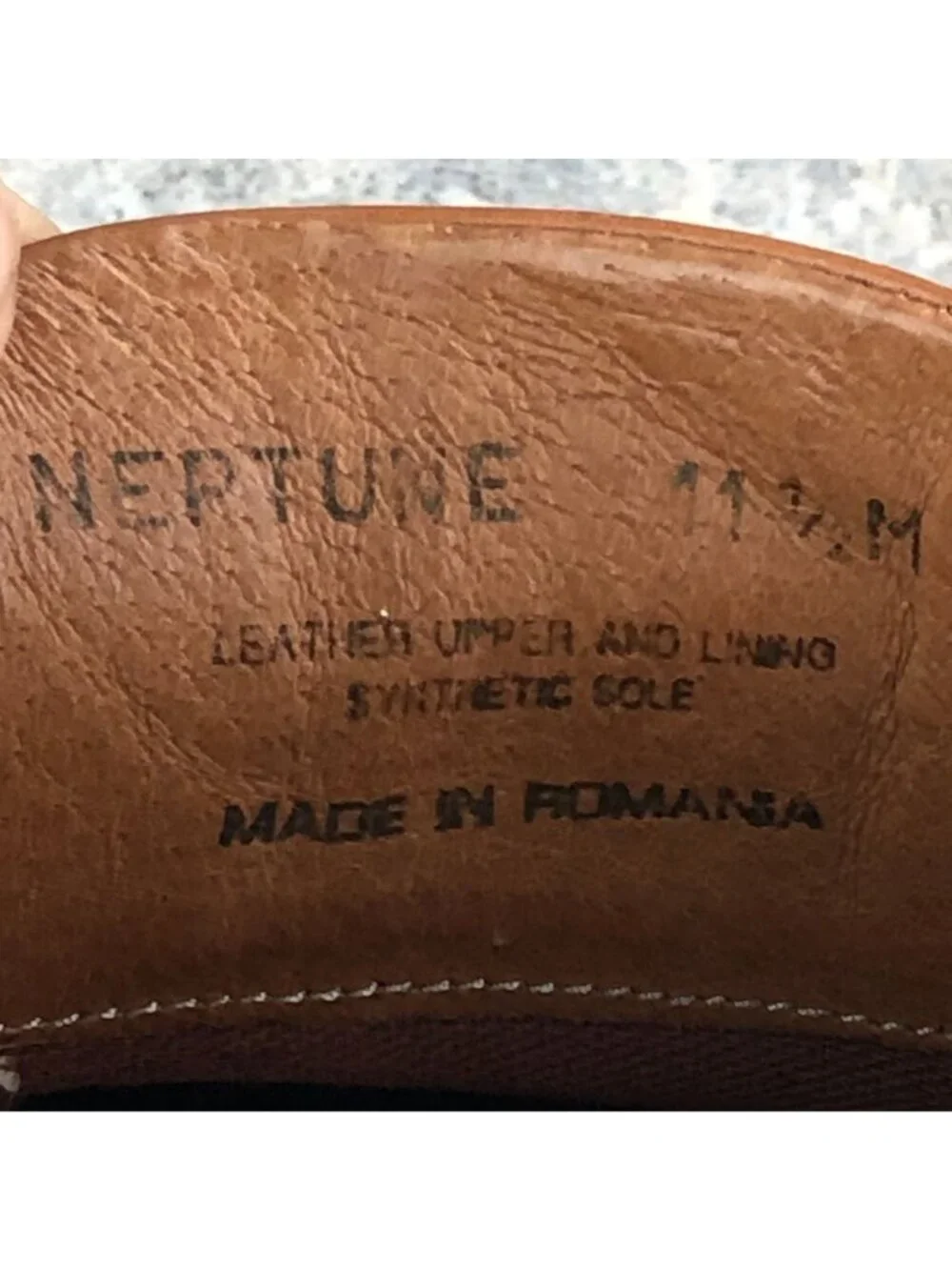 Alfani Men's 11.5M Neptune Tan Leather Lace-Up Bicycle Toe Oxford Dress Shoes